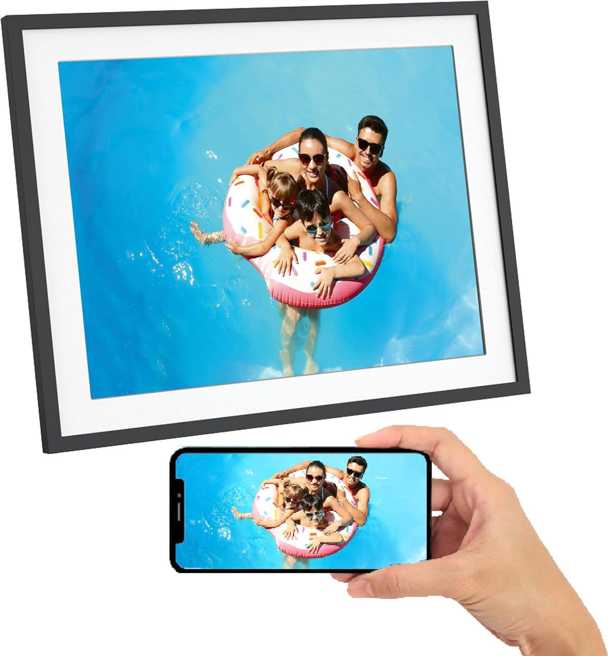 AGFAPHOTO Cadre Photo numérique 17 Pouces Realiview APF1700WIFI