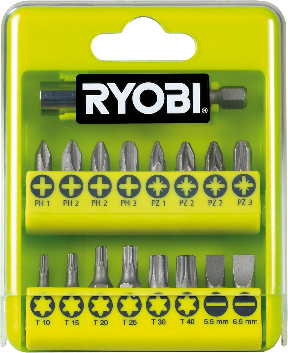 Visseuse à chocs 18 volts ONE+, sans fil, BRUSHLESS - 300 Nm - réception hex 1/4" - 1 Batterie 2Ah + Chargeur Rapide - 17 Emboutsde vissage
