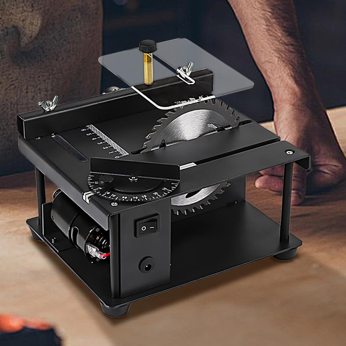 électrique de table, de table,Broyeur électrique multifonctionnel - table pour le travail du bois et du métal avec 7 vitesses de précision réglable