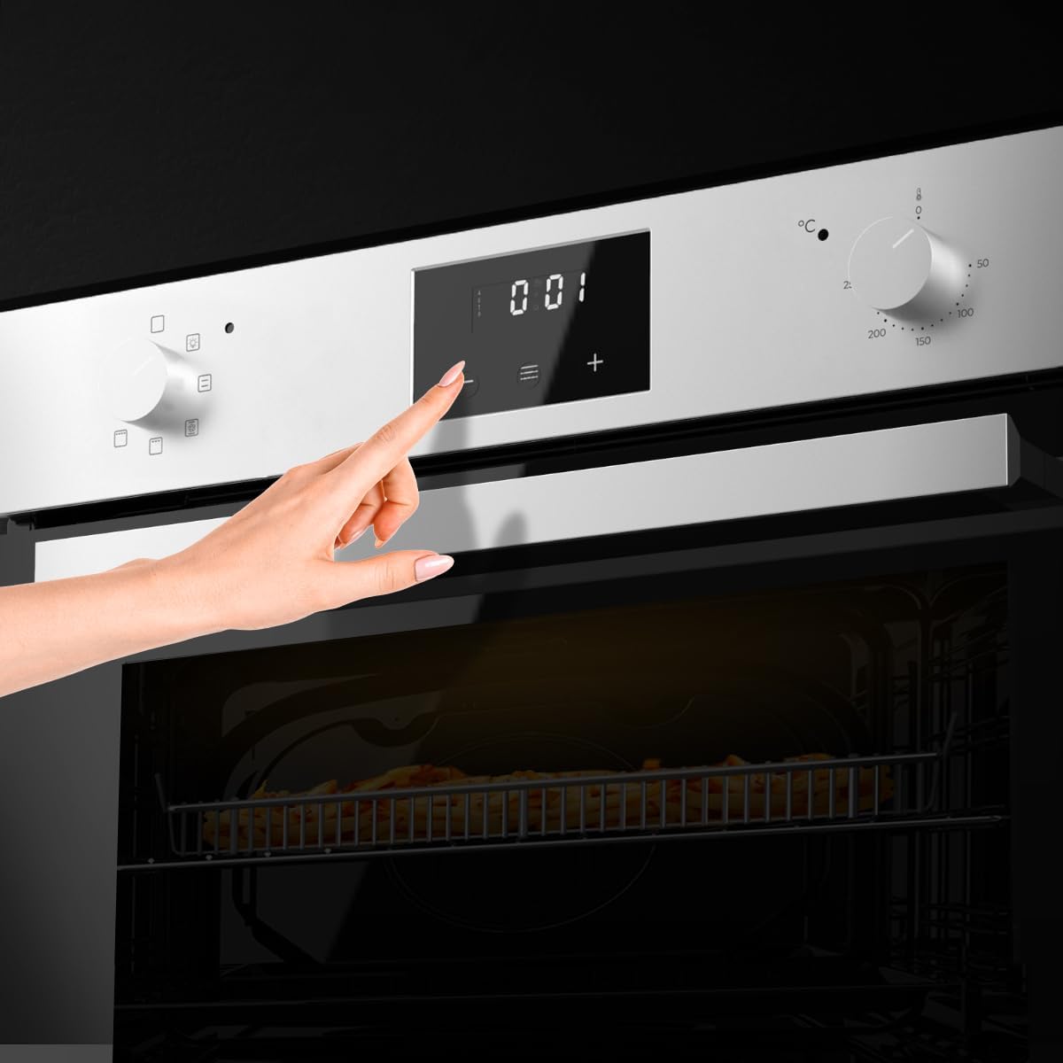 Cecotec Four intégrable multifonctions Bolero Hexa M226001 Line A.Four multifonctions Capacité de 70 L, 7 fonctions, classe A, 2800 W