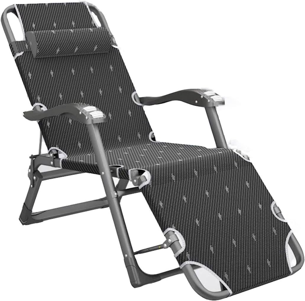 DANNMPX Chaise Longue Chaise De Camping Pliante Longue Siège Salon Portable pour Pêche Plage Et Pique-Nique Pliante Relaxation