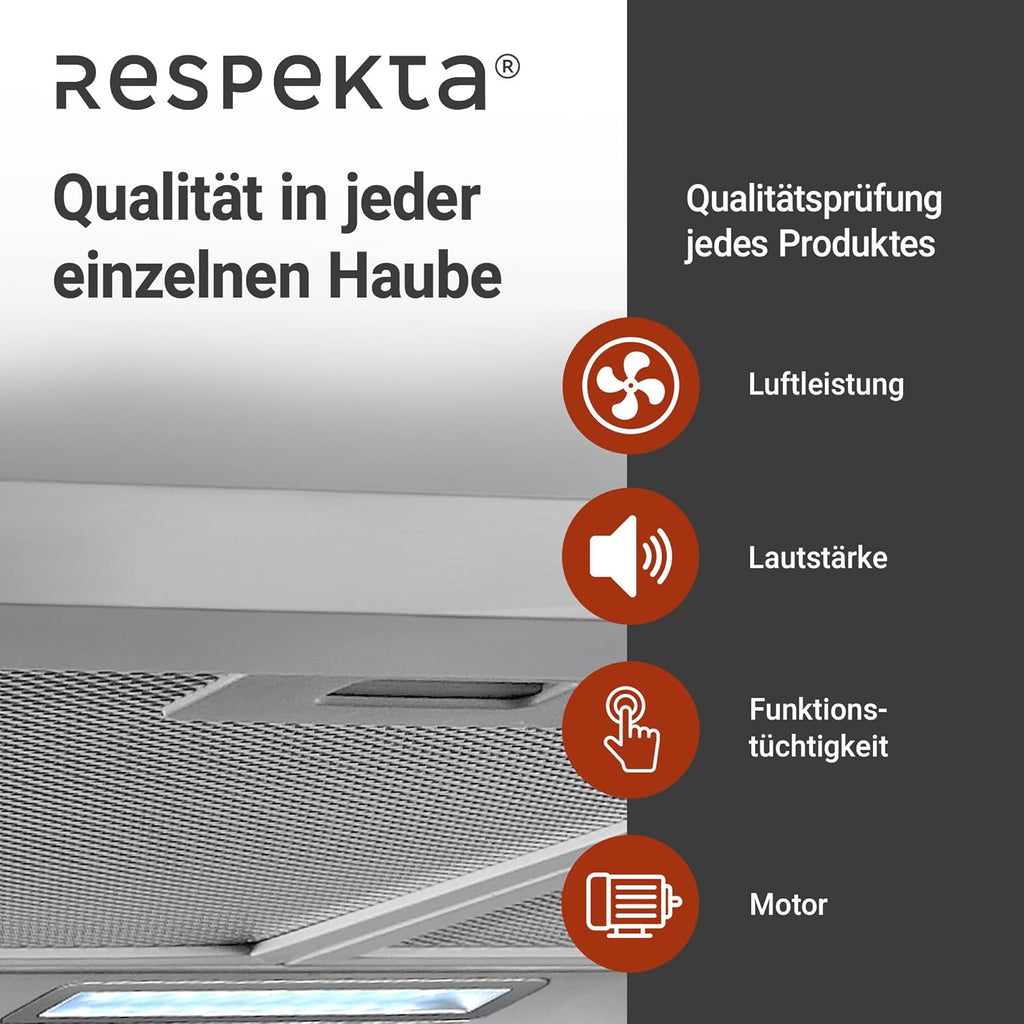 Respekta Calima Table de cuisson à induction avec hotte aspirante / 83 cm/Recyclage d'air semi-dirigé / 9 niveaux de puissance/Fonction Bridgezone et Booster/Sécurité enfants / KMCH7800I-45