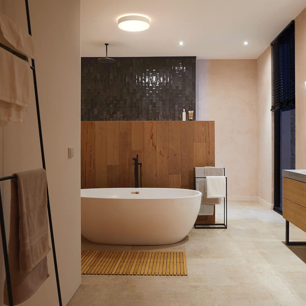 Hue White Ambiance Plafonnier Devere Large, Blanc, compatible Bluetooth, fonctionne avec Alexa, Google Assistant et Homekit