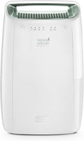 De’Longhi Tasciugo AriaDry - Déshumidificateur Portable pour la Maison, Filtration à 3 Actions, Élimination de l'Humidité 12L/24h, Séchage, Anti-Moisissure, Silencieux, Blanc (DEX212SF)