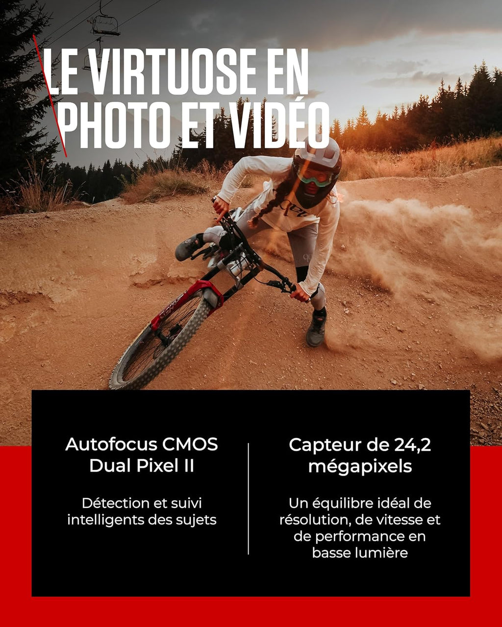 Canon EOS R6 Mark II Appareil Photo Hybride sans Objectif 24,2 mégapixels, 40 img/s, vidéo 4K 60p, Dual Pixel CMOS Auto Focus II, Noir