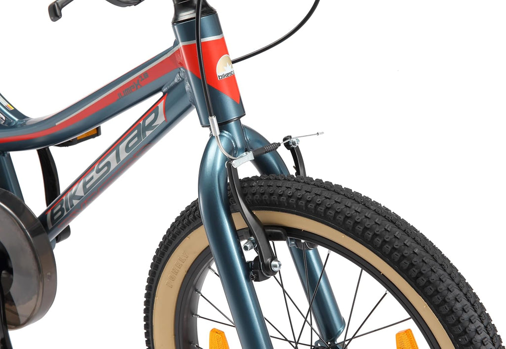 BIKESTAR Vélo Enfant en Aluminium, Garcons et Filles de 5 Ans | Bicyclette de Montagne VTT 18 Pouces avec Freins en V | Vert