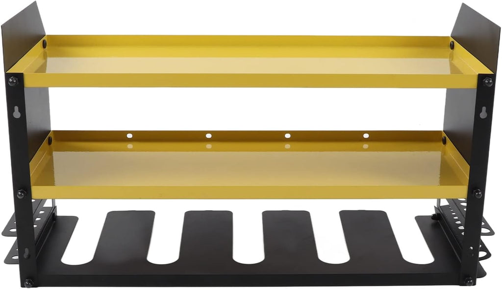 Gucagle Organisateur d'outils électriques, support mural robuste pour outils de garage, étagère de rangement, support de perceuse pour atelier, hangar en acier estampé, capacité de 35 lb