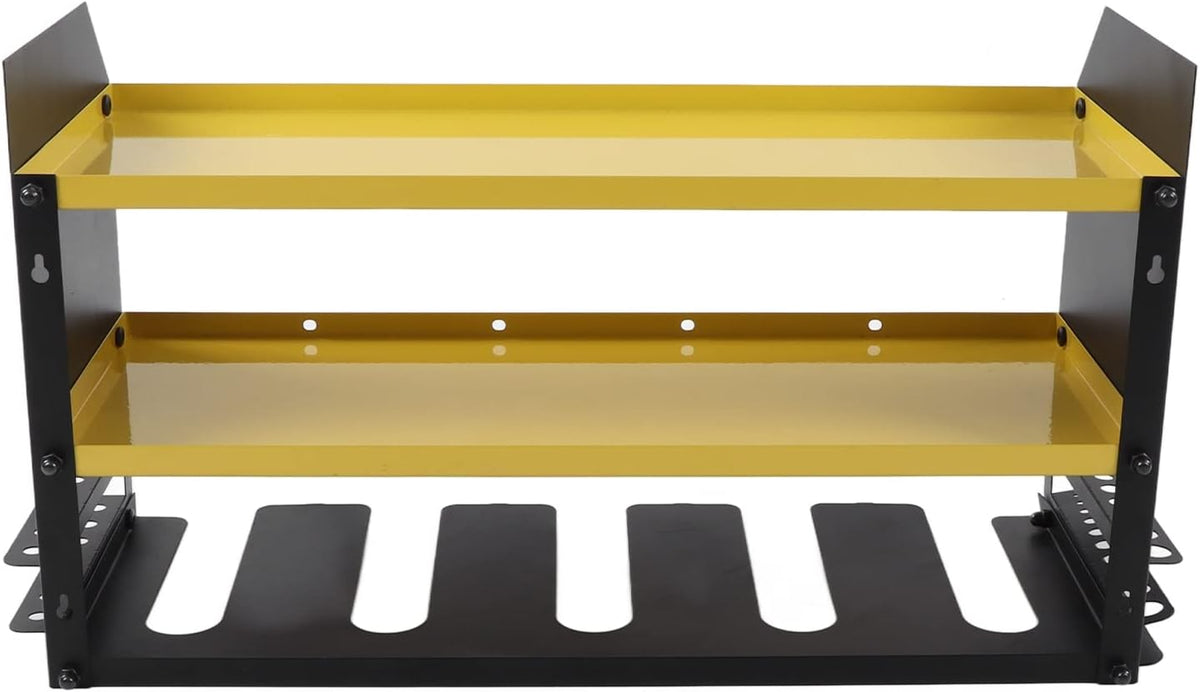 Gucagle Organisateur d'outils électriques, support mural robuste pour outils de garage, étagère de rangement, support de perceuse pour atelier, hangar en acier estampé, capacité de 35 lb