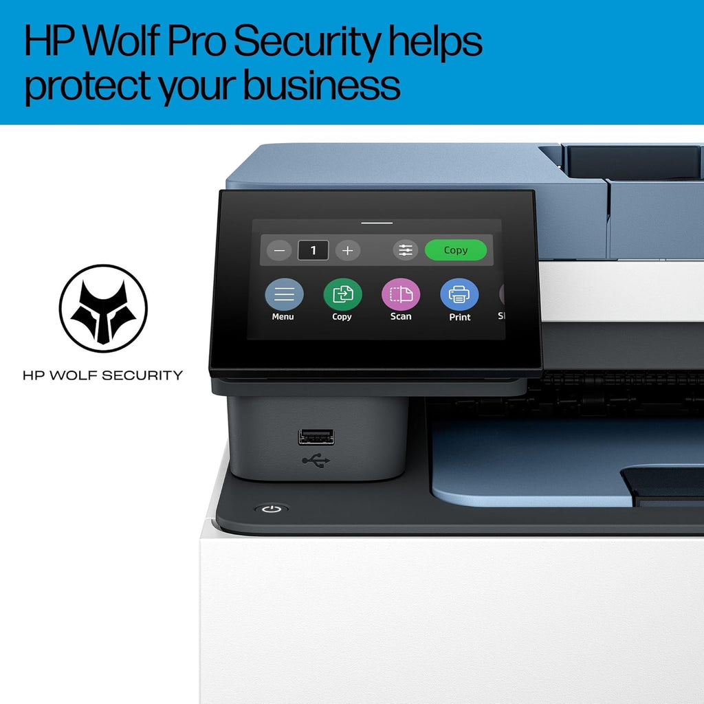 Color Laserjet Pro 3302fdw, 499Q8F, Imprimante Multifunction A4, Recto/Verso Automatique Couleur, 25 ppm, USB, Wi-FI, Fax, Copie, ADF, Smart, Bleue