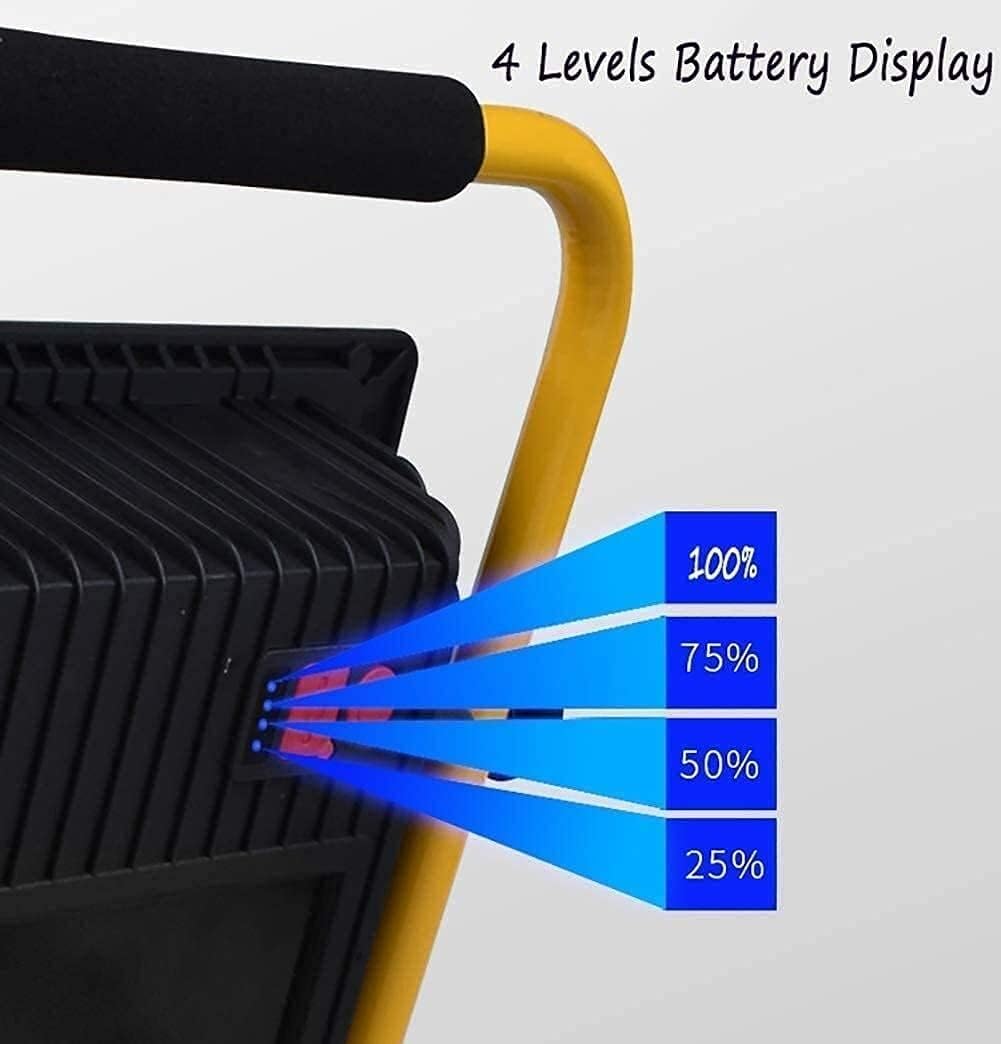 Lampe de travail à LED Lampe rechargeable, Projecteurs rechargeables, lampe de travail à LED avec chargement USB, for camping en plein air, randonnée, réparation de voiture d'urgence, éclairage de cha