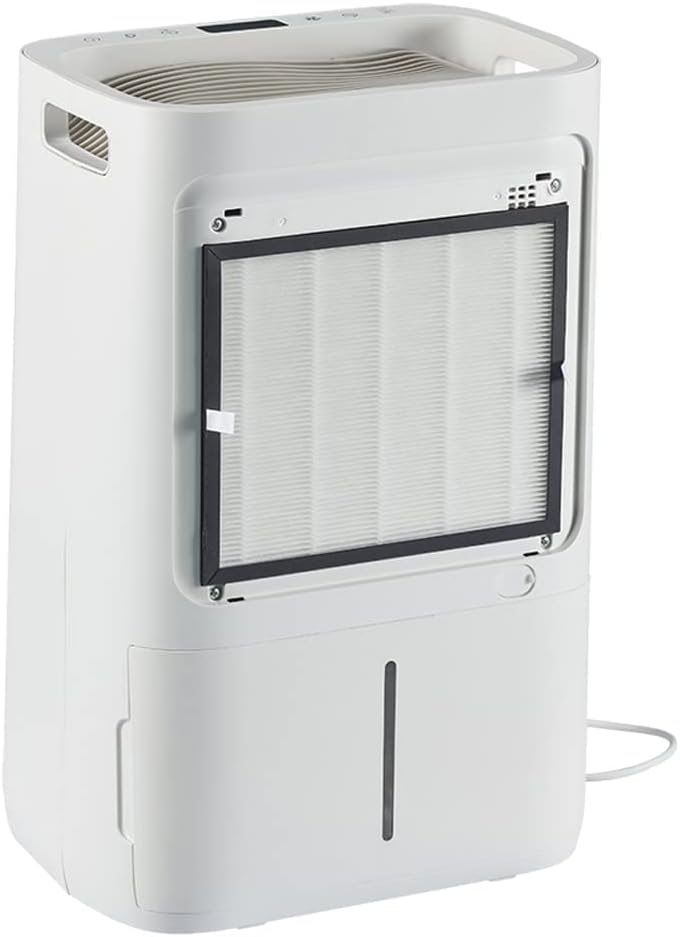 Déshumidificateur avec Ioniseur 20L/jour pour pièce jusqu'à 65m²,Filtre HEPA,Sèchage du Linge,Minuterie,Réservoir de 4.5L,Purificateur d'air Silencieux pour Maison,Cuisine,Bureau(ALPHA-Q20)