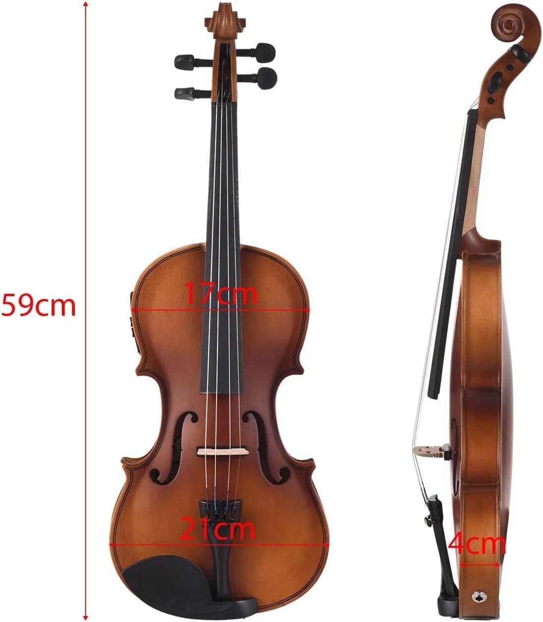 violon Ensemble d'accessoires pour violon électrique 4/4 inclus y compris épaulière et archet