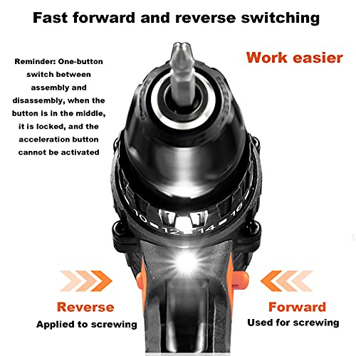 Boîte à Outils Matérielle 25v Batterie Au Lithium Perceuse Électrique Régulation de Vitesse en Continu Électrique Pur Cuivre Moteur Tournevi