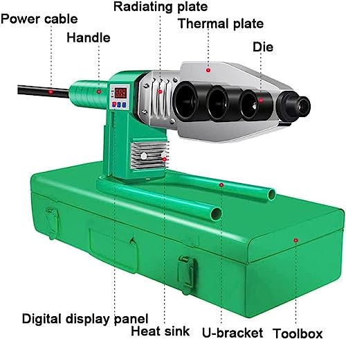 Machine thermofusible pour soudure de tuyaux - Outil de chauffage pour tuyaux PPR, PB, PE en génie hydroélectrique - Idéal pour former des s