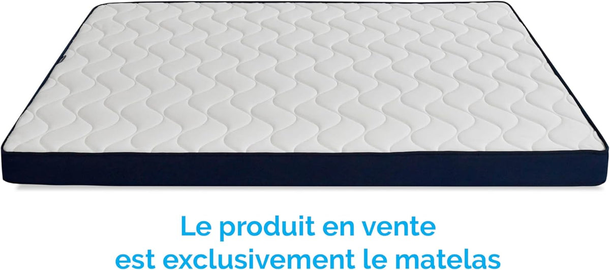 Nuvole di Sonno - Matelas Giove pour canapé lit à Rabat en Mousse d'eau H 14 Ergonomique, revêtement hypoallergénique fabriqué en Italie (H 14, 140 x 190)