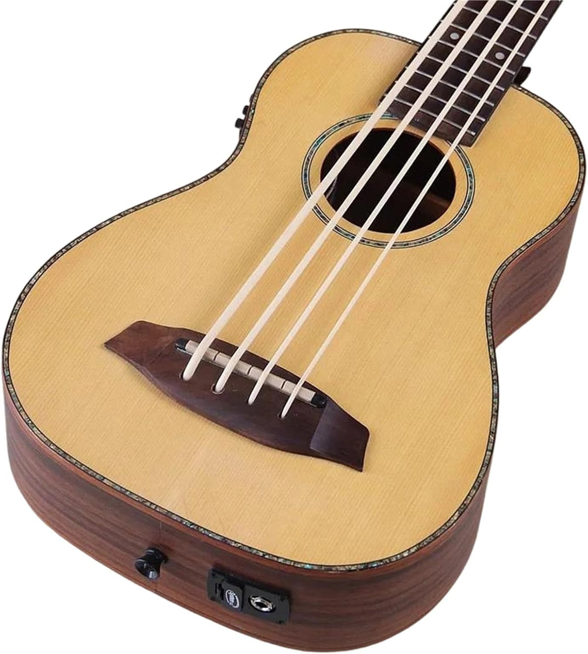Ukulélé Professionnel Ukulélé Électrique De 28 Pouces Avec Table En Épicéa Massif Finition Mate Mini Guitare À Quatre