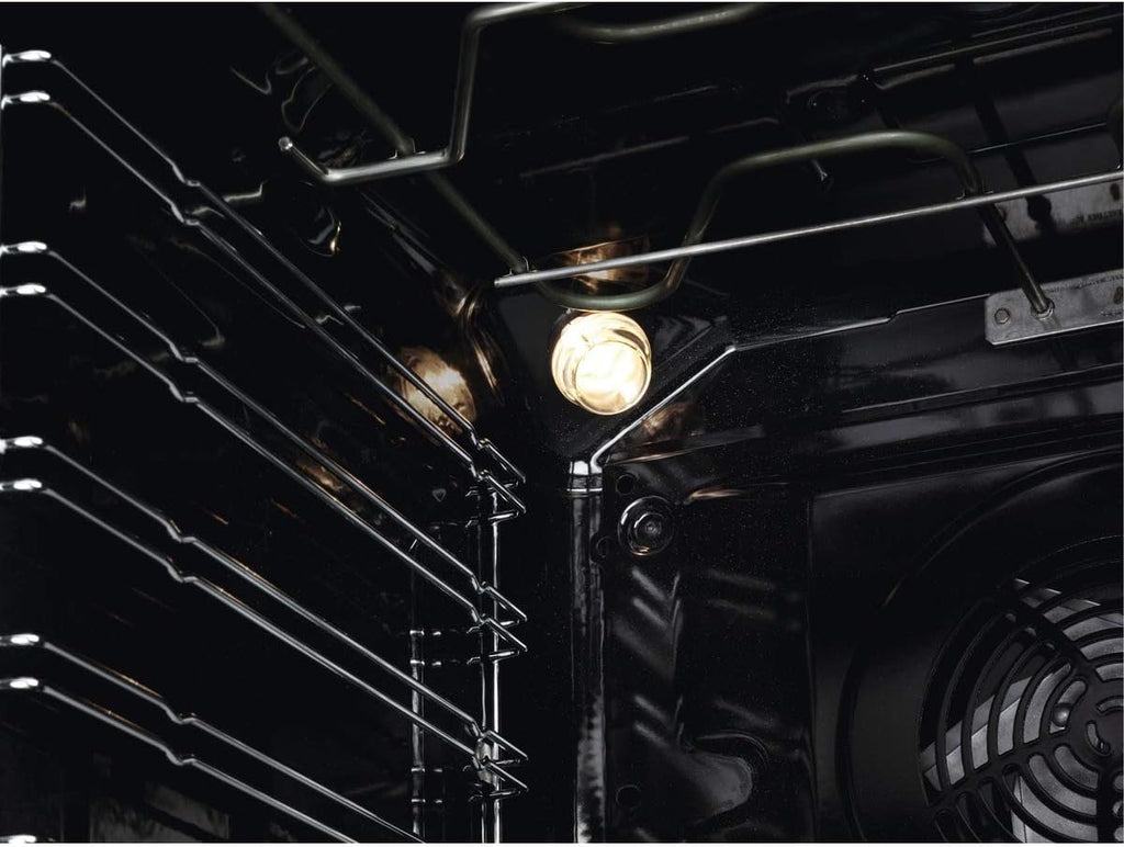 Electrolux COH3H54TX Four multifonction avec nettoyage facile, 7 fonctions, grill, chauffage rapide, minuterie LED, sécurité enfant, cuisson sur 2 niveaux, 72 litres, inox, classe A+