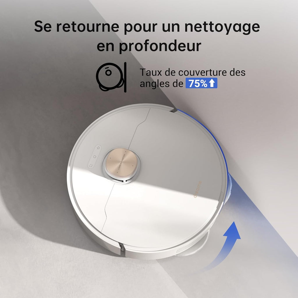 dreame L10s Ultra Robot Aspirateur Laveur avec Base Autonettoyante (Vidange Poussière, Nettoyage Automatique) AI Détection d'obstacles 3D, 5300Pa, Tapis Poils d'animaux, Batterie 210m, WiFi/APP/Alexa