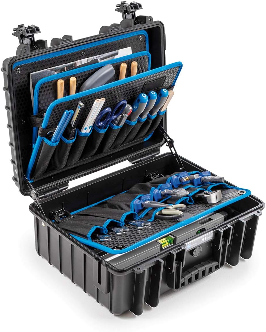 BetW 117.17/P JET5000 Valise d'outillage 14 pièces, Noir/Bleu, 43,2 x 30,1 x 17 cm
