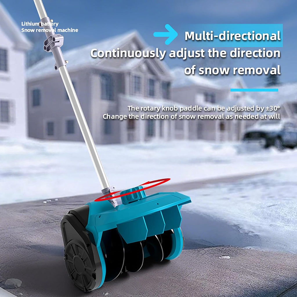 Machine à Déneiger, Pelle à Neige Pliable sans Fil avec 2 Batteries Et Manche Télescopique, Largeur De Déblaiement 35 Cm, épaisseur 20 Cm, Machine à Neige Portable Légère pour L'extérieur, 1 Battery