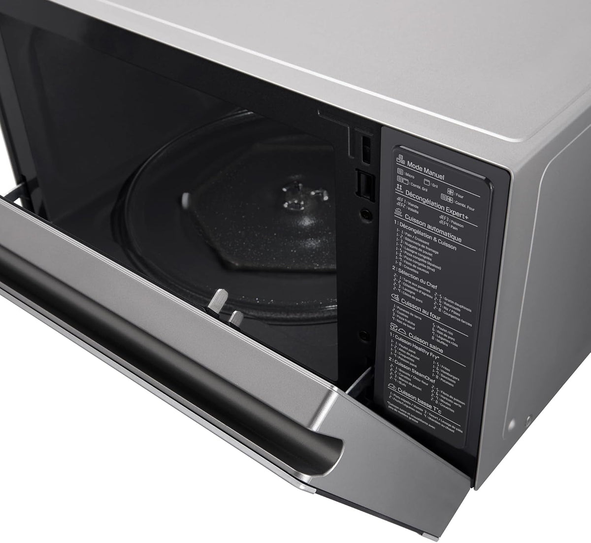 MJ3965ACS – Four micro-ondes 4 en 1 Smart Inverter, convection maximale de 1 850 W, gril de 950 W, micro-ondes de 1 100 W, capacité de 39 l, en acier inoxydable