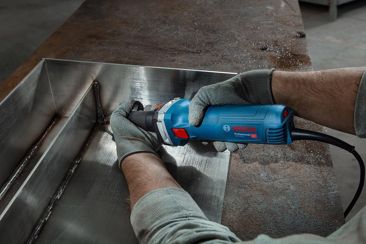 Bosch Professional meuleuse droite filaire GGS 30 LS (puissance de 750 W, jusqu’à 33 000 tr/min, avec 1 clé, 1 pince de serrage 6 mm avec écrou)