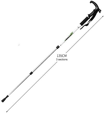 ZHCHAO Bâtons de Marche Nordiques Anti-Choc extérieurs légers bâtons de randonnée télescopiques de Trekking