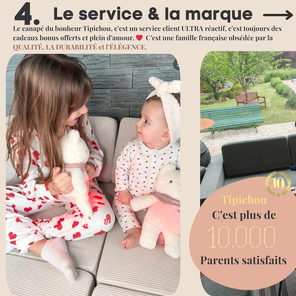 Canapé Enfant Convertible - Chauffeuse 2 Places Transformable en Lit d'Appoint, Aire de Jeu, Fauteuil, Matelas de Sol - Idéal Cadeau Enfants - Possibilités de Jeux Infinies (Blanc Crème, 2 Places)