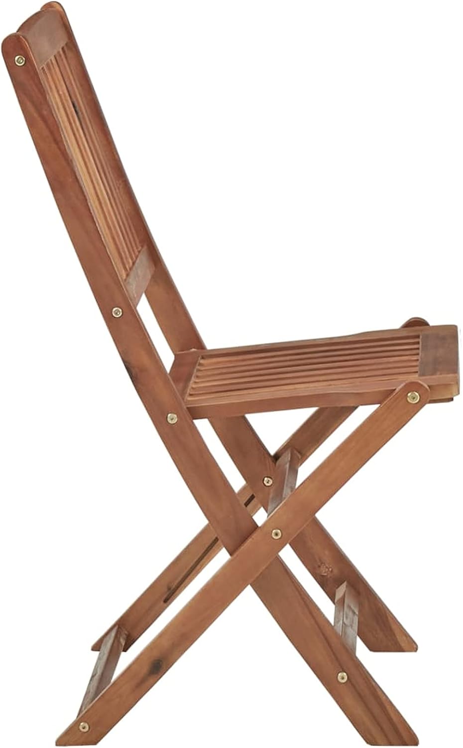 ZEYUAN Chaises Pliables de Jardin 4 pcs avec Coussins Bois d'acacia,Table De Jardin,Chaise De Jardin Aluminium,Chaise Jardin Plastique