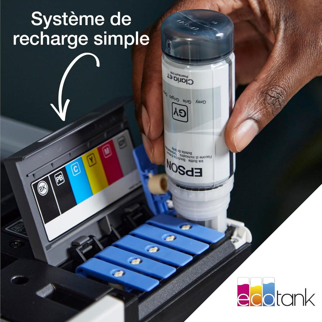 Imprimante photo A4 EcoTank ET-8500 avec réservoir d’encre et Wi-Fi