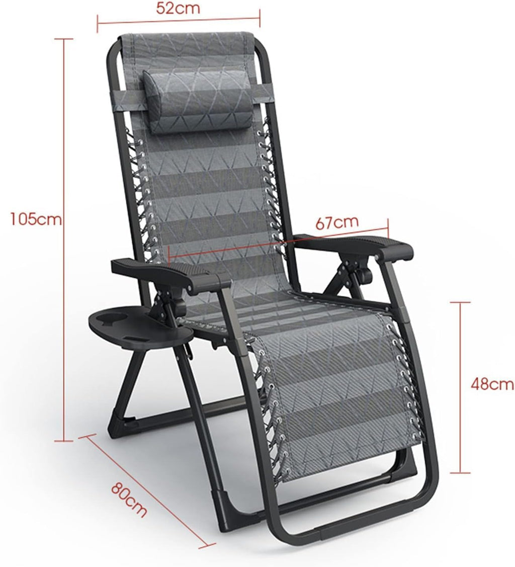 DANNMPX Chaise Longue Chaise Pliante Inclinable Réglage À 9 Vitesses Longue avec Repose-tête Coussin Palette pour Intérieur Extérieur Pliante Relaxation