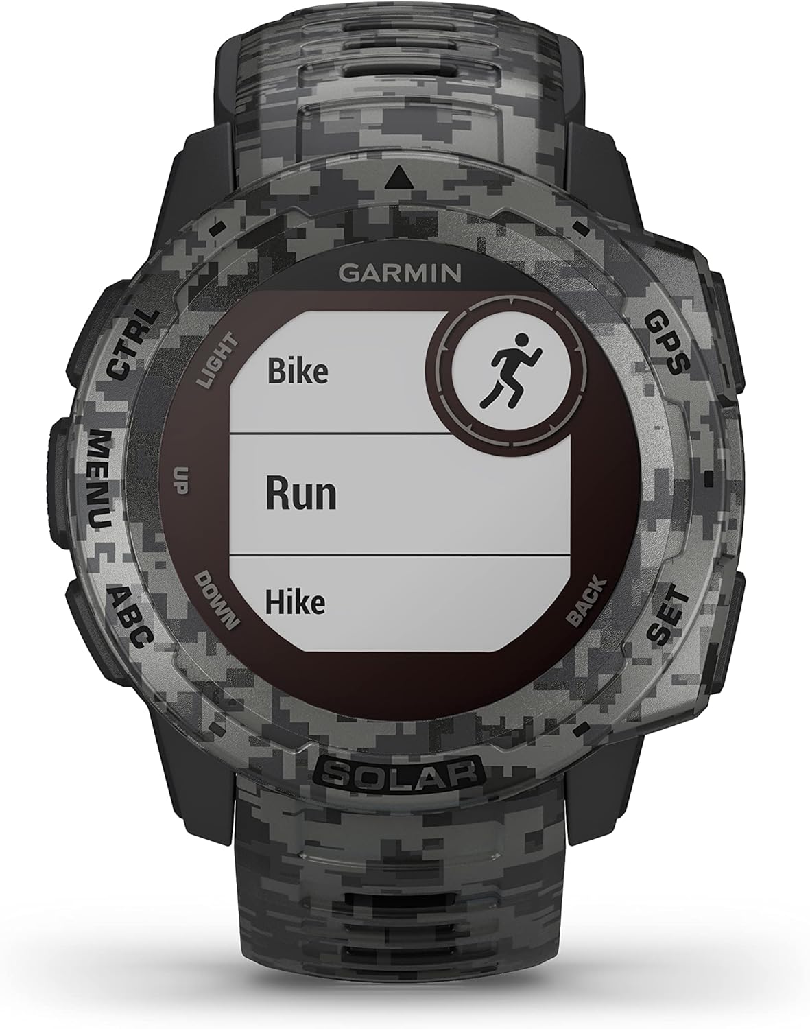 Instinct Solar Camo Edition - Montre GPS de Plein air Robuste avec Chargement à l'énergie Solaire - Noir