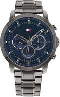 Tommy Hilfiger Montre Analogique Multifunction à Quartz pour Homme avec Bracelet en Acier Inoxydable ou Cuir