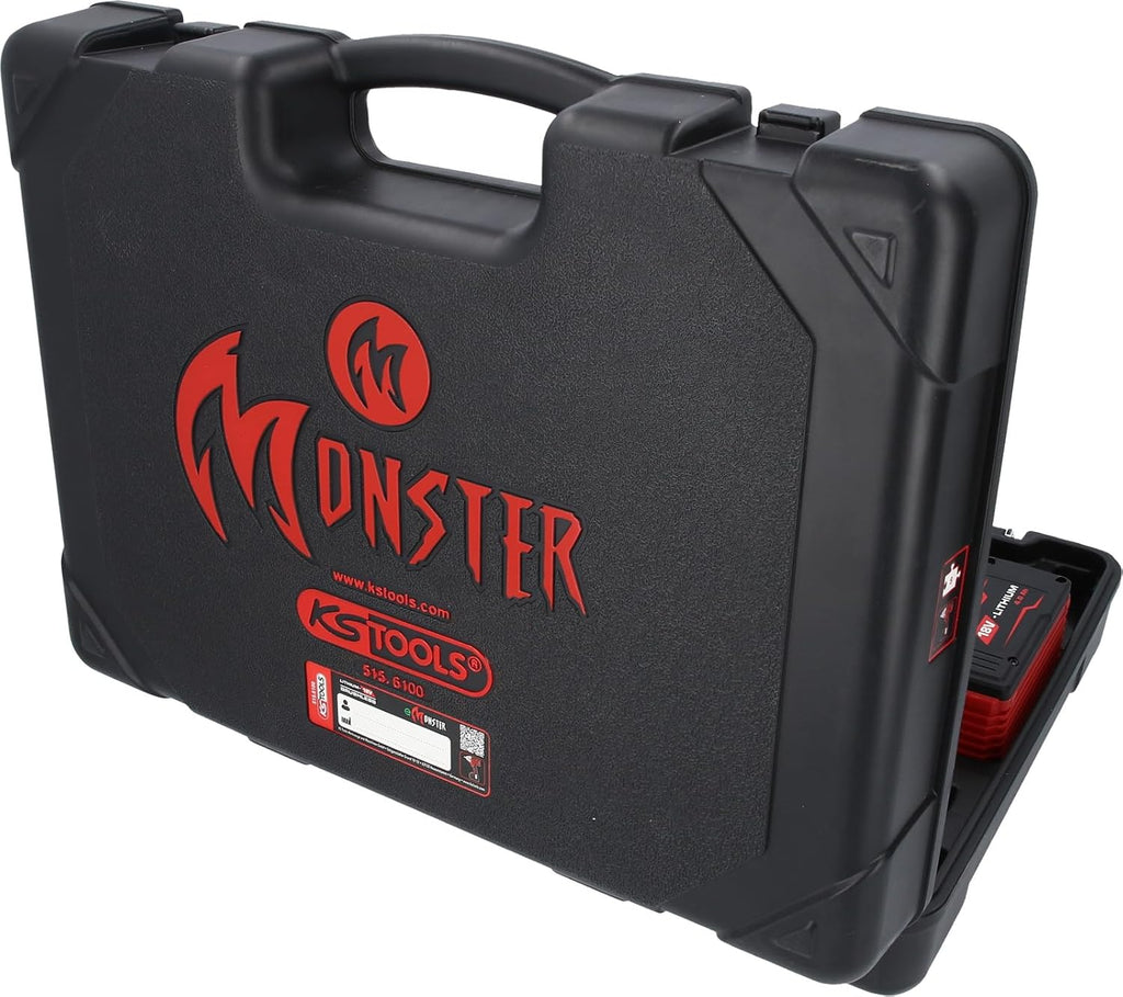 KS Tools 515.6100 eMONSTER Jeu de 9 tournevis à percussion sans fil 1/2"