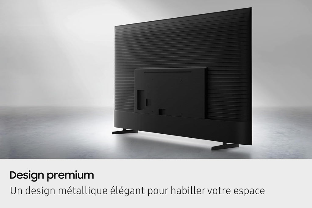 TV 55 Pouces Crystal UHD 55U8075F 4K Smart TV, Bluetooth, WiFi, Airplay, Crystal Processor 4K, HDR, Q-Symphony, Knox Security, Gaming Hub, Bixby, Applications opérateurs intégrées