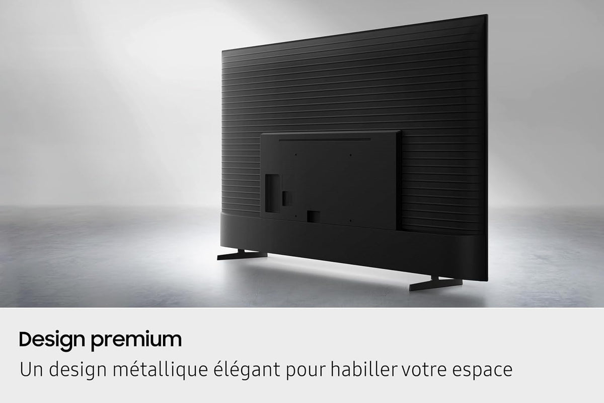TV 55 Pouces Crystal UHD 55U8075F 4K Smart TV, Bluetooth, WiFi, Airplay, Crystal Processor 4K, HDR, Q-Symphony, Knox Security, Gaming Hub, Bixby, Applications opérateurs intégrées