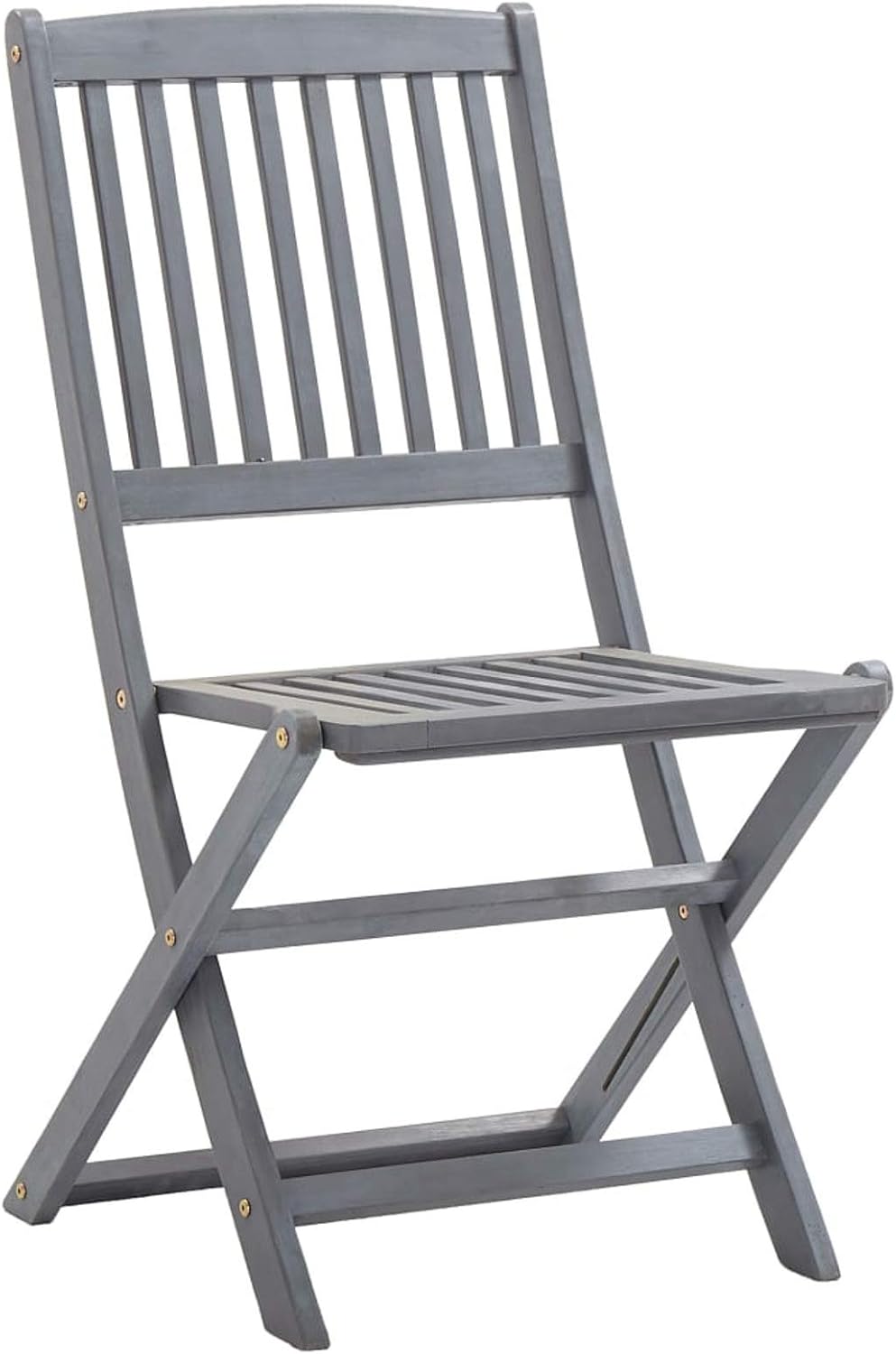 ARKEM Chaises Pliables d'extérieur 2 pcs avec Coussins Bois d'acacia,Mobilier À Dîner De Jardin,Table Et Chaises De Patio Terrasse599