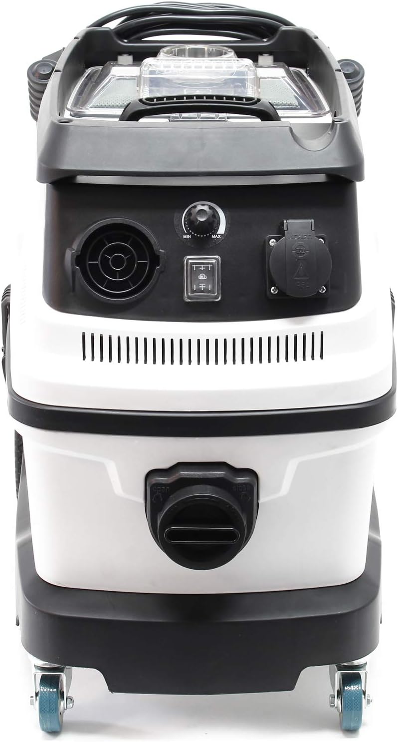 WilTec Aspirateur Eau et poussière - 1600 W/capacité 30 L - Triple étape de Filtration & Fonction de soufflerie - avec Accessoires - pour Aspiration sèche et Humide
