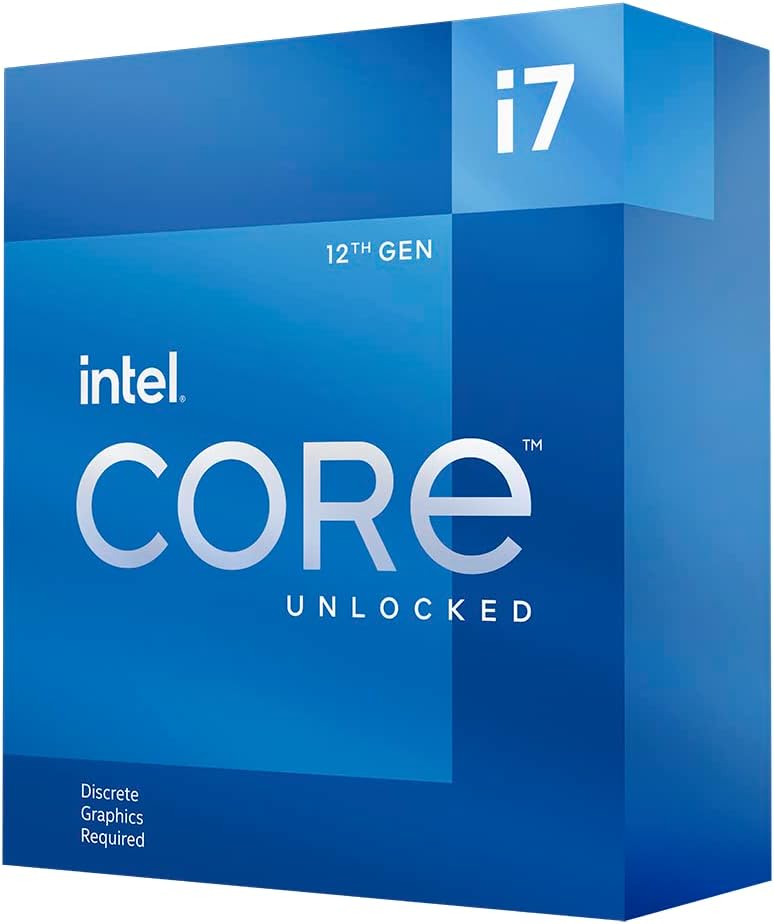 Core™ i7-12700KF, processeur pour PC de Bureau, 12 cœurs (8P+4E) jusqu'à 5,0 GHz, LGA1700 chipset série 600 125 W