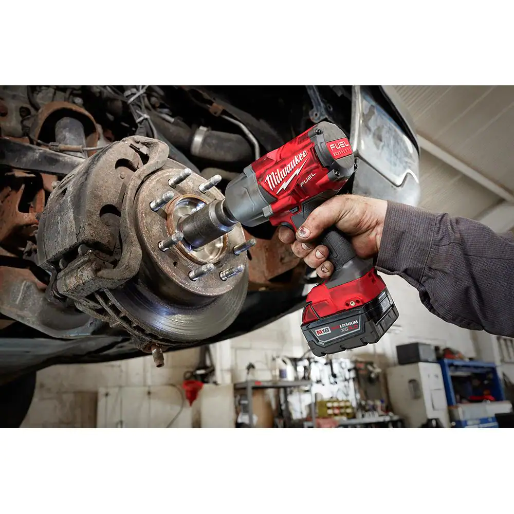 M18 FUEL 18V Lithium-Ion Brushless Cordless 1/2 in. Impact Wrench w/Friction Ring Kit w/One 5.0 Ah Battery and Bag