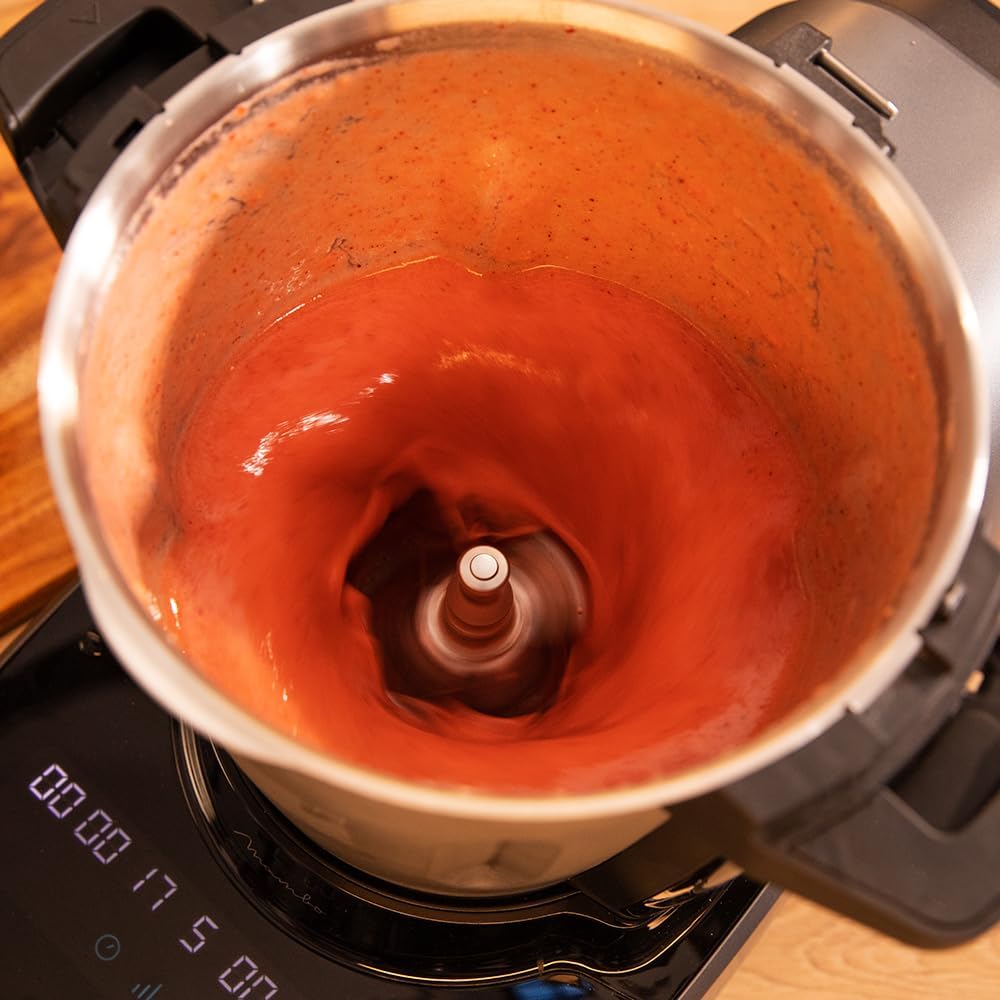 Cecotec Robot de cuisine multifonction Mambo 11090 1600 W 37 fonctions, APP, Balance et Pichet de 3,3 litres en acier inoxydable pour lave-vaisselle, Recette et accessoires