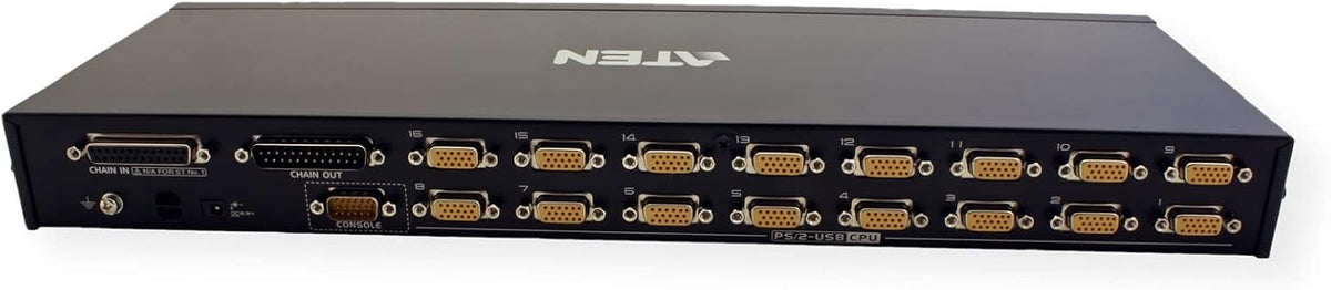 Aten CS1716A commutateur écran, Clavier et Souris Grille de Montage Noir
