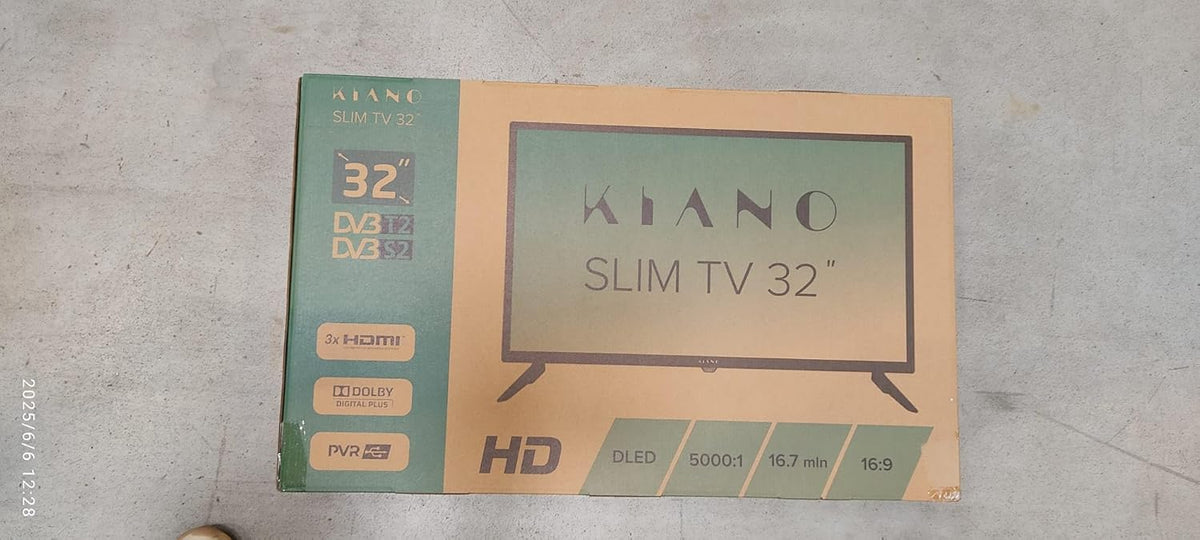 KIANO Téléviseur Intelligent 43" Elegance – 4K UHD (3840x2160) avec HDR10 – Android 11, Wi-FI, Bluetooth – Triple Tuner DVB-T2/C/S2, Dolby Audio – 2 Ports HDMI, 2 Ports USB, Port CI – VESA