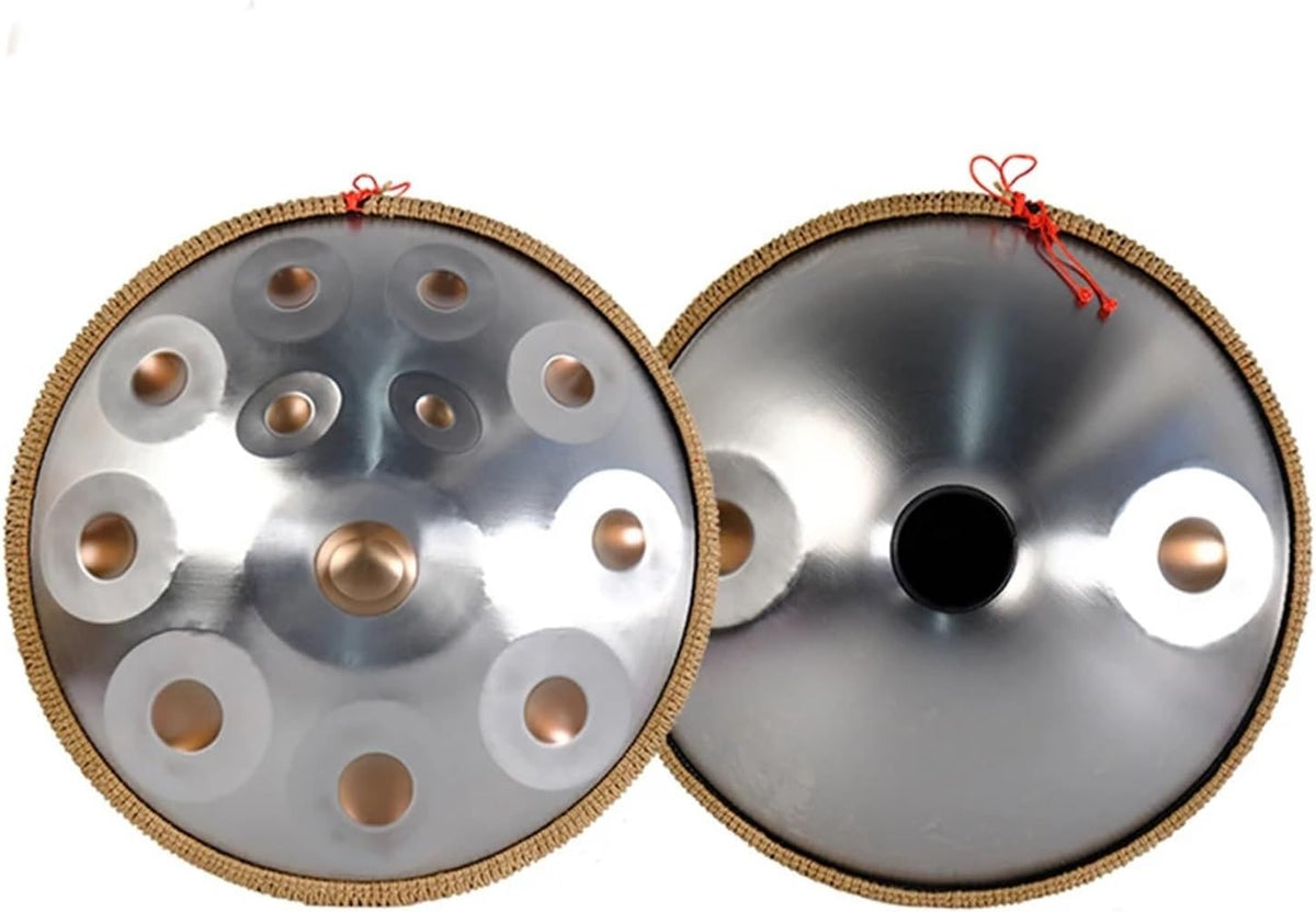 Handpan Drum Tambour à main 432/440hz, 14/12/10/9 notes, instrument de méditation 22 pouces, tambour langue, cadeau yoga, nitruration, en acier inoxydable(440hz 9notes)