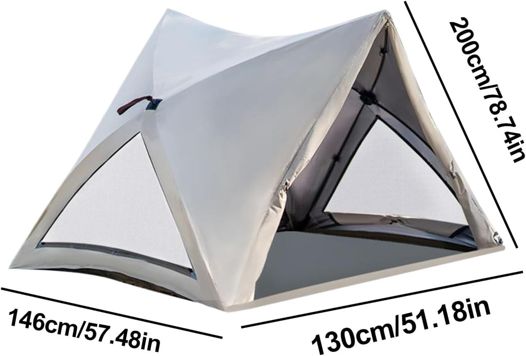 Zuasdvnk Tente de camping, tente familiale pour camping, tente sac à dos - 3 à 4 personnes automatique - Maison intérieure spacieuse résistante aux intempéries pour les voyages en plein air en plein