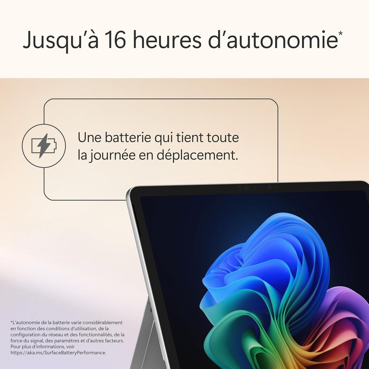 Microsoft Surface Pro | Copilot+ PC | Ecran Tactile LCD 12” | Snapdragon X Plus | 16Go RAM | Stockage 512Go | Dernier Modèle | Platine
