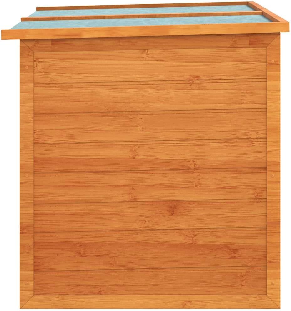 vidaXL Boîte de rangement de jardin Coffre de rangement extérieur Bois