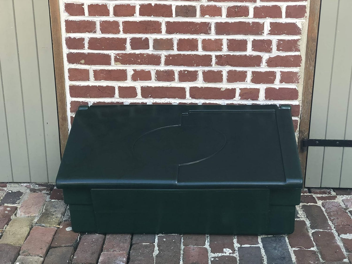Coffre de rangement multiusage intérieur/extérieur 100L - Couleur : jaune - Fabrication française