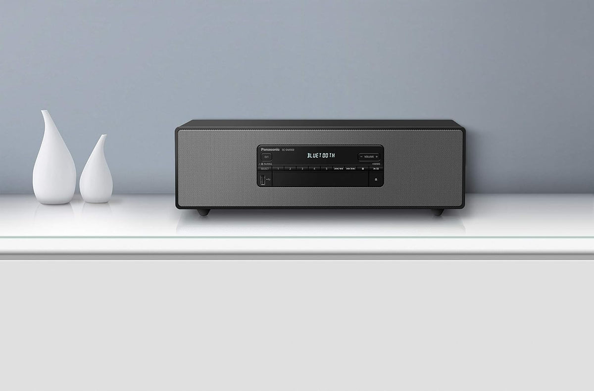 Panasonic SC-DM502-K Système stéréo Haut de Gamme avec Connexion Dab+ et Bluetooth, Noir