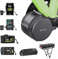BAFANG BBS01B BBS02B BBS-HD Kit de Moteur Central - Kit de Conversion pour vélo électrique Mid Drive 250W 350W 500W 750W 1000W avec Batterie (en Option) et écran LCD, 36V 48V 52V, protocole Can